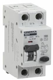 Автомат дифференциальный IEK GENERICA 2 4,5кА 25А арт.MAD25-5-025-C-30