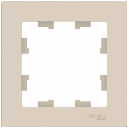 Рамка Schneider Electric AtlasDesign 1 пост, цвет бежeвый, арт. ATN000201