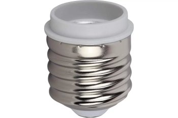 Переходник ЭРА E40 -E27 белый термопластик