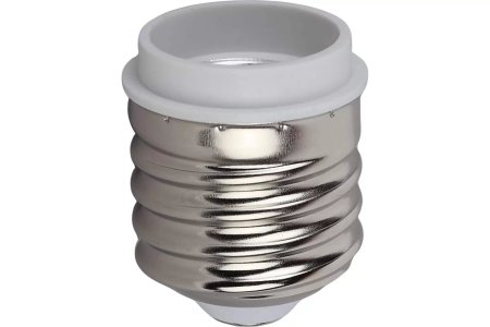 Переходник ЭРА E40 -E27 белый термопластик