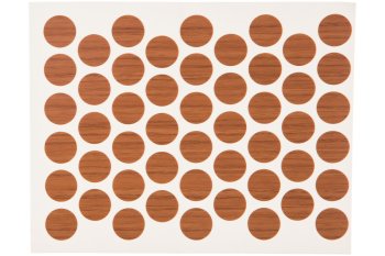 Заглушка самоклеящаяся 14мм орех 50 шт.