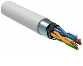 Кабель сетевой (витая пара) 4х2х24AWG б-305м белый IEK