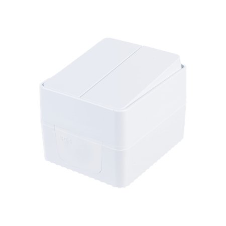 Выключатель накладной Schneider Electric AtlasDesign Profi54 2 кл. белый, без подсветки, арт. ATN540151