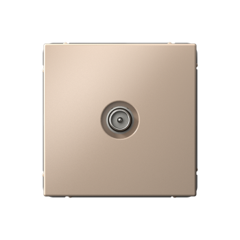 Розетка телевизионная TV оконечная встраиваемая Systeme Electric ARTGALLERY цвет песочный, арт. GAL001291