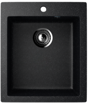 Мойка врезная Ulgran-404-308 искусственный камень 50х42х19см черный