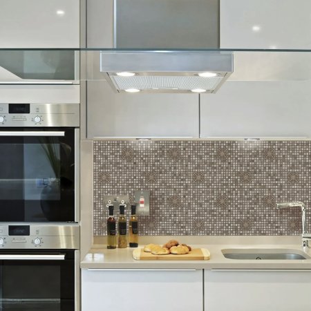 Панель ПВХ Медальон коричневый  955х482 мм