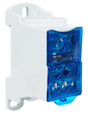 Блок распределительный на DIN-рейку IEK арт.RBD-125