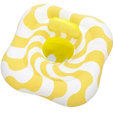 Круг для плавания Bestway Волнистый квадрат 79х79х27 см желтый