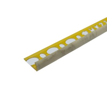 Профиль для плитки наружный 8 мм Бледно - желтый мрамор  2,5 п.м