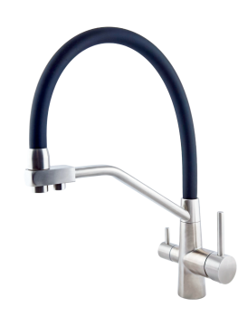 Смеситель для кухни с гибким изливом Jarn J4001 черный