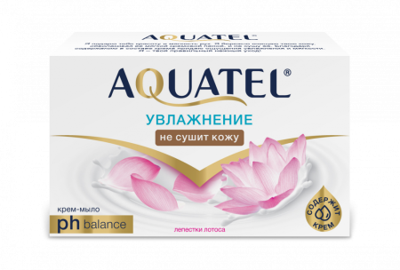 Крем-мыло Aquatel 90г Лепестки лотоса нет 1шт