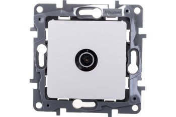 Розетка TV звезда встраиваемая Legrand Etika цвет белый, арт. 672251