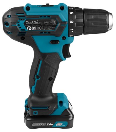 Дрель-шуруповерт аккумуляторная Makita DF333DWAE Li-lon 12В 2x2Ач 30Нм