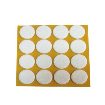 Пункт фетровый 20 мм белый 16 шт.