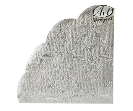 Салфетки бумажные Art Bouquet Rondo Барокко Silver Art 32см 12шт
