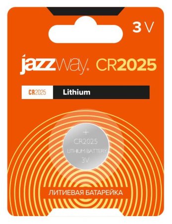 Батарейка литиевая Jazzway LITHIUM CR2025 1шт/уп. Батарейка литиевая Jazzway LITHIUM CR2025 1шт/уп.