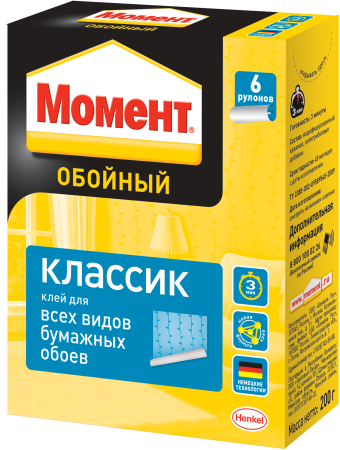 Клей для обоев Момент Классик 200 г