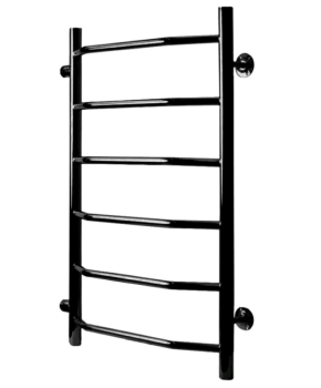 Полотенцесушитель ТЭРА Виктория 1" водяной 500х600 мм лесенка черный