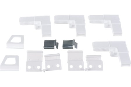 Комплект крепежа для москитной сетки пластик,углеродистая сталь