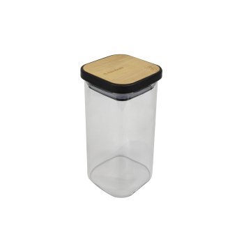 Банка для сыпучих продуктов Атрибут BAMBOO 0,3л стекло