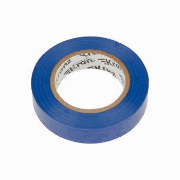 Изолента ПВХ Kranz 15мм*20м синяя, до 6000В