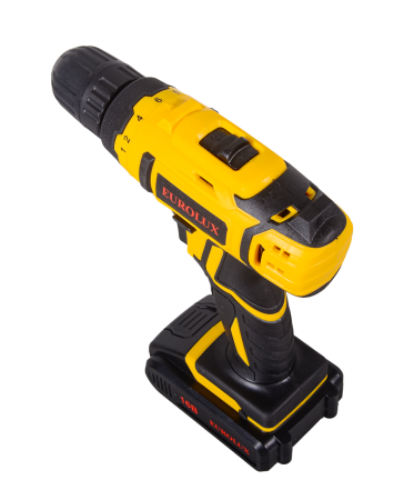 Дрель-шуруповерт аккумуляторная Eurolux ДА-16/2Li Li-ion 16В 2x1,5Ач 30Нм