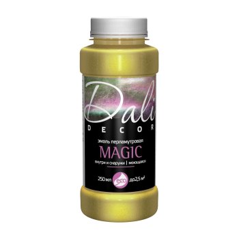 Эмаль акриловая декоративная DECOR Magic Dali золото 0,25 л