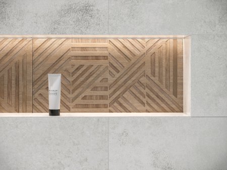 Плитка настенная Frosty, рельеф, коричневая 59,8х29,8х0,85 см