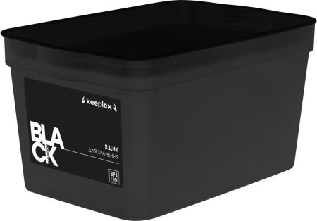 Ящик хранение Black 21,1х14,1х11,7см цвет черный