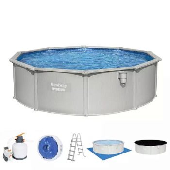 Бассейн стальной Bestway Hydrium 457х457х122см 17430л