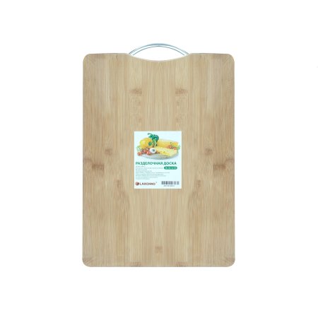 Доска разделочная подвесная 38х28см 1,8мм бамбук цвет коричневый