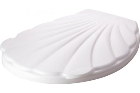 Сиденье для унитаза Ракушка пластик цвет белый