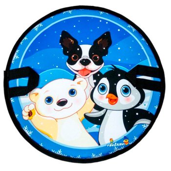 Ледянка мягкая Медведь, собака, пингвин 45 см