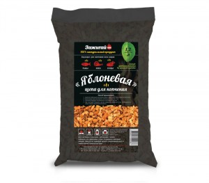 Щепа для копчения Зажигай яблоня 1,2л