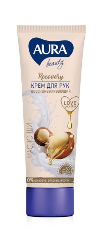 Крем для рук Aura Восстанавливающий с маслом Ши 75 мл