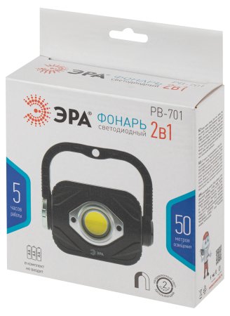 Фонарь светодиодный прожектор ЭРА 3Вт PB-701 черный