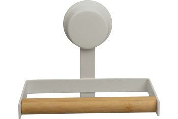 Полотенцедержатель 1 держатель на присоске белый/дерево серия W7837-3 Полотенцедержатель 1 держатель на присоске белый/дерево серия W7837-3