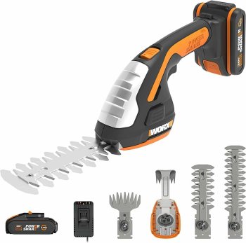 Кусторез аккумуляторный Worx WG801E.5 лезвие 20см 20В 2Ач