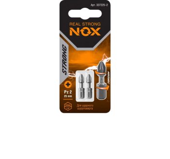 Бита NOX PZ2 25мм 1/4 (тип С) 2шт