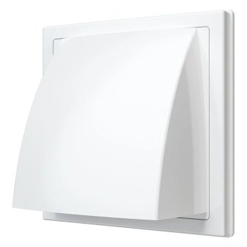 Решетка  КФВ Ø10см 15 х 15 см белая