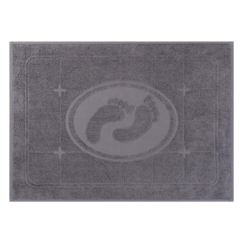 Коврик махровый Cleanelly Morning 50х70см цвет темно-серый