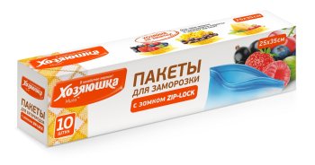 Пакеты для заморозки Хозяюшка Мила maxi 10шт 25 Пакеты для заморозки Хозяюшка Мила maxi 10шт 25