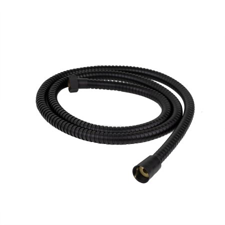 Душевой шланг Аквалиния 2-я оплетка 150см черный нержавеющая сталь