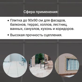 Клей для керамогранита Плюс Юнис 25 кг