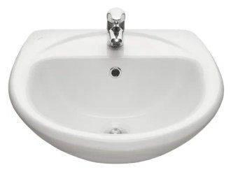 Раковина Santeri Воротынск Соната фарфор 540мм полукруглая цвет белый