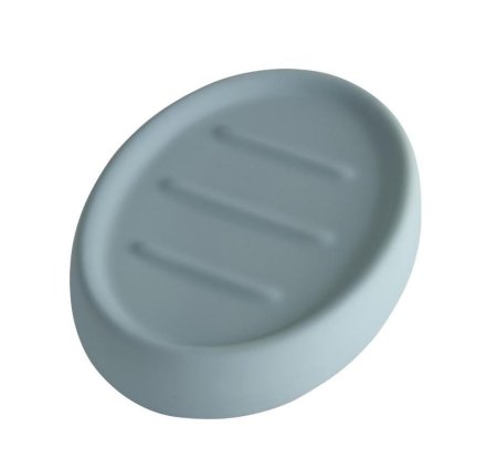 Мыльница Soft керамика цвет голубой настольная