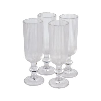 Набор бокалов для шампанского Clear цвет прозрачный 160мл 4шт