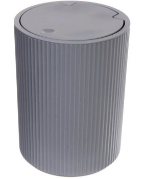 Контейнер для мусора Эвора пластик 4л цвет серый