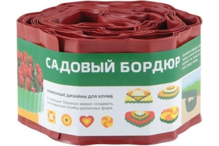 Лента бордюрная Мегаспан Волна коричневый