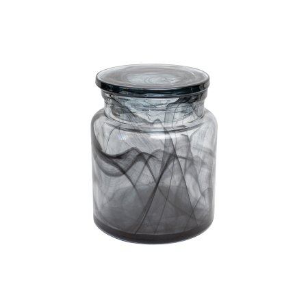 Баночка для ватных дисков Shade стекло цвет серый Баночка для ватных дисков Shade стекло цвет серый